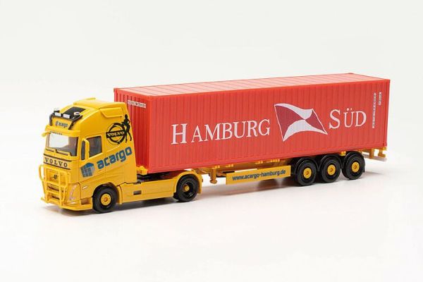 HER316347 - VOLVO FH 4x2 container carrier ACARGO with 3-axle container HAMBURG SUD - 1