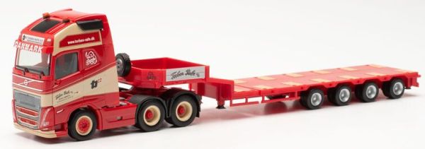 HER316354 - VOLVO 6x4 FH 16 Gl. XL with low trailer 4 axles TORBEN RAFN red - 1