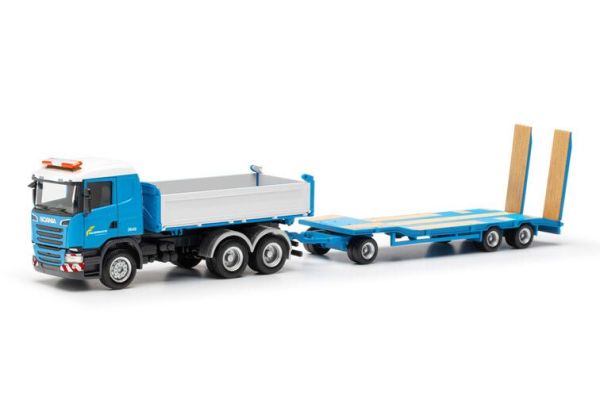 HER316576 - SCANIA R 6x4 tipper with low-loader 1 + 2 axles FELBERMAYR - 1