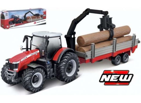 BUR31659 - MASSEY FERGUSON 8740S with forestry trailer - 1