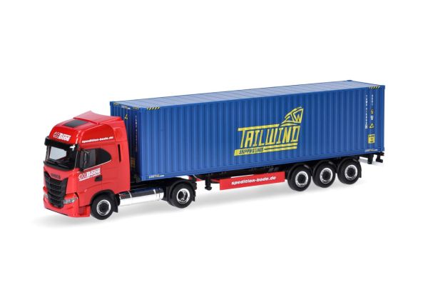 HER317368 - IVECO S-Way LNG 4x2 with 3-axle container trailer HH BODE/TAILWIND - 1