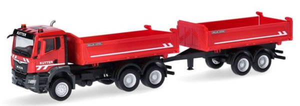 HER317498 - MAN TGS 6x4 tipper with KUTTER 2-axle trailer - 1