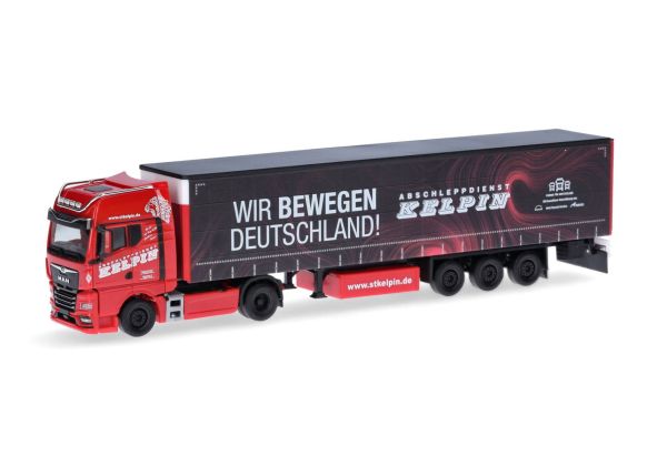 HER317771 - MAN TGX GX 4x2 with tarpaulin trailer 3 axles KELPIN - 1