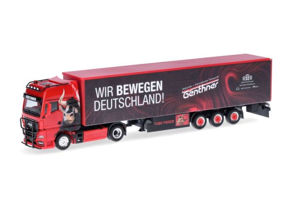 HER318075 - MAN TGX GX G.Sz. 4X2 with tarpaulin trailer 3 GENTHNER axles - 1