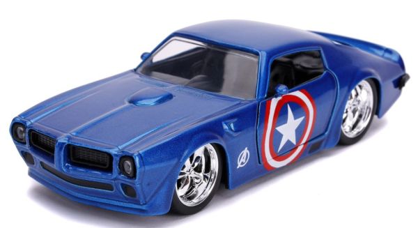 JAD31845 - 1972 PONTIAC Firebird Free Rolling Blue MARVEL Avengers - 1