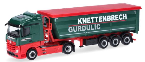 HER318518 - MERCEDES BENZ Actros 4x2 with covered dump truck 3 axles KNETTENBRECH AND GURDULIC - 1