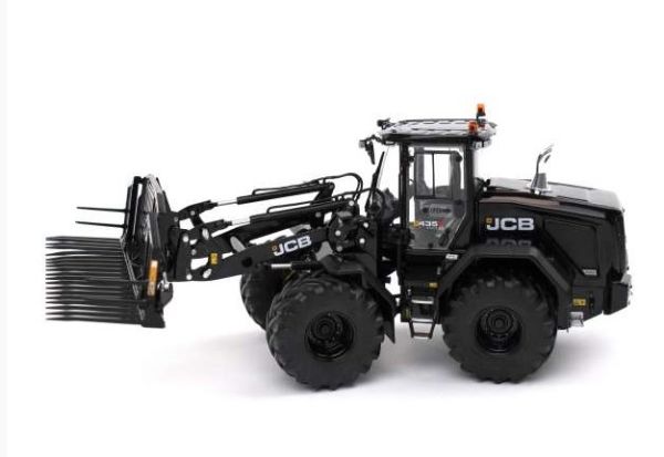 AT3200183 - JCB 435S with grass forks Limited version BLACK 1500 pieces - 1