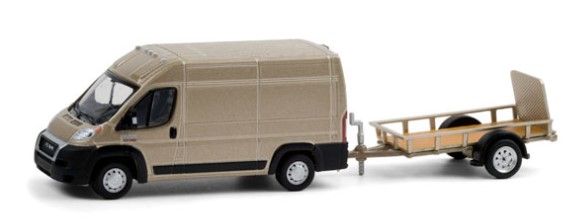 GREEN32210-C - RAM ProMaster 2500 2019 with HITCH & TOW 1 Axle Trailer in blister pack - 1