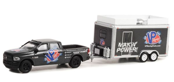 GREEN32270-C - DODGE RAM 2500 VP-RACING FUELS-MAKIN with trailer from the HITCH & TOW series in blister pack - 1