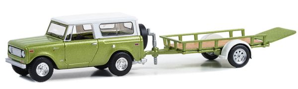 GREEN32300-B - HARVESTER Scout with trailer 1970 from the series HITCH & TOW blister-packed - 1