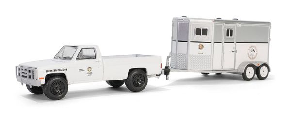 GREEN32310-C - CHEVROLET C20 1987 - LAPD with HITCH & TOW van in blister pack - 1