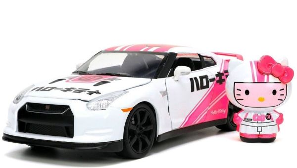 JAD33724 - NISSAN GT-R R35 with figurine HELLO KITTY 2009 - 1