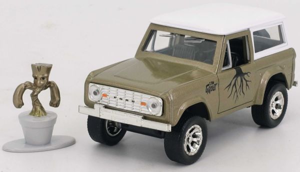 JAD34415 - FORD Bronco 1973 brown with GROOT figure - 1