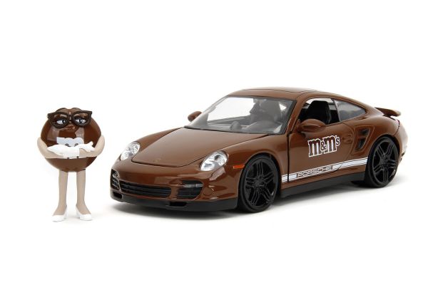 JAD34624 - PORSCHE 911 Turbo with brown M&M'S figurine - 1