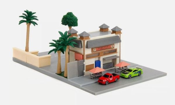 JAD34914 - NANO Café Torreto scene with 2 cars - FAST and FURIOUS - 1