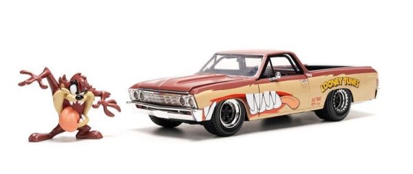 JAD35130 - CHEVROLET El Camino 1967 marron avec figurine TAZ LOONEY TUNES - 1