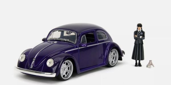 JAD35131 - VOLKSWAGEN Beetle 1959 Violet with figurine WEDNESDAY - 1