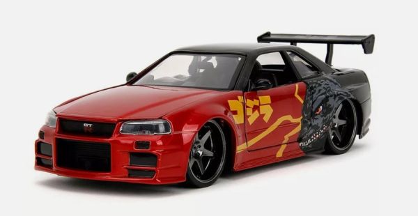 JAD35133 - NISSAN Skyline GT-R 2002 red and black - GODZILLA - 1