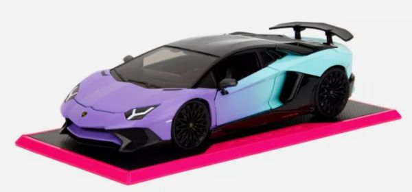 JAD35199 - LAMBORGHINI Aventador blue and purple - PINK SLIPS - 1