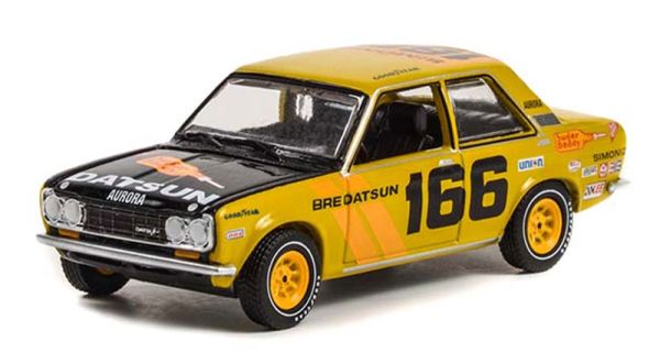 GREEN35230-B - 1973 DATSUN 510 4-door #166 from the ALL-TERRAIN series in blister pack - 1