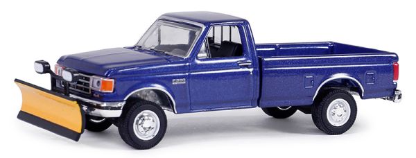 GREEN35280-E - 1991 FORD F-250 XL Blue from the series BLUE COLLAR in blister pack - 1