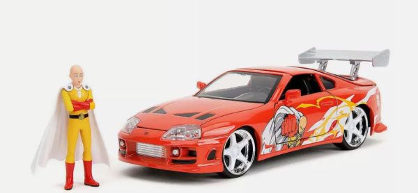 JAD35347 - TOYOTA Supra 1995 red with ONE PUNCH MAN figuirne - 1