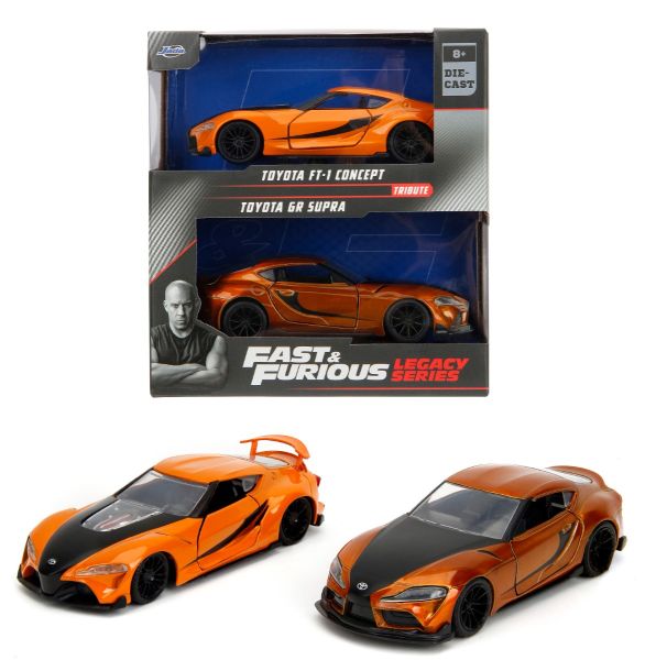 JAD35401 - TOYOTA FT-1 Concept orange and TOYOTA GR Supra FAST & FURIOUS - 1