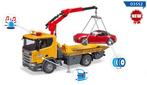 BRU3552 - SCANIA Super 560R tow truck with red car - 1