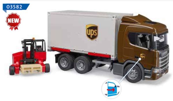 BRU3582 - SCANIA Super 560R 6x4 UPS truck with forklift - 1