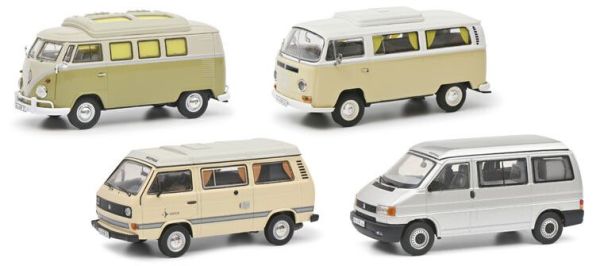 SCH3591 - VOLKSWAGEN motorhome set T1b, T2a, T3a and T4a - 1