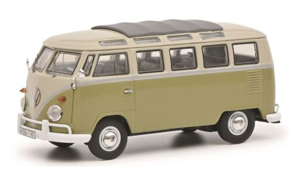 SCH3592 - VOLKSWAGEN T1b Samba green beige - 1