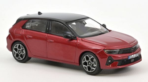 NOREV360062 - OPEL Astra 2022 metallic red - 1