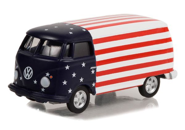 GREEN36060-A - VOLKSWAGEN T2 PANEL VAN 1964 American Flag from the series CLUB V-DUB in blister pack - 1