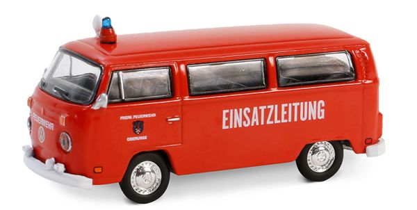 GREEN36100-C - VOLKSWAGEN Typ 2 Rot - Deutsche Feuerwehr von der CLUB V-DUB-Serie unter Blisterverpackung - 1