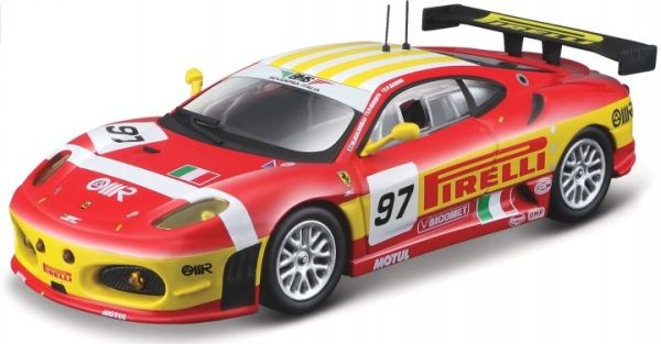 BUR36303RO - FERRARI F430 GT2 #97 2008 red and yellow - 1