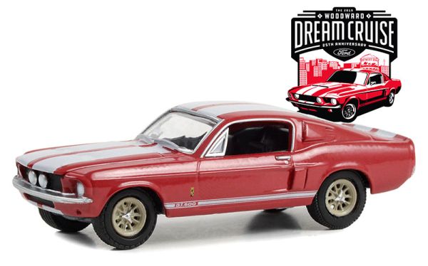 GREEN37280-F - 1967 SHELBY GT-500 Red from the WOODWARD DREAM CRUISE series in blister pack - 1