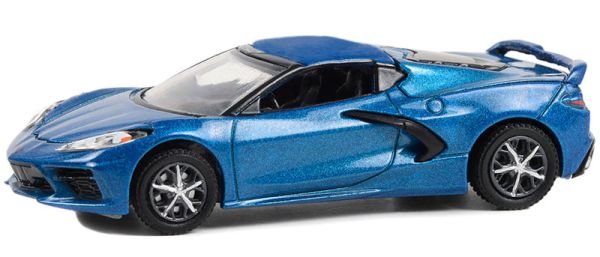 GREEN37290-E - CHEVROLET Corvette Stingray 2LT 2020 blue from BARRETT JACKSON in blister pack - 1