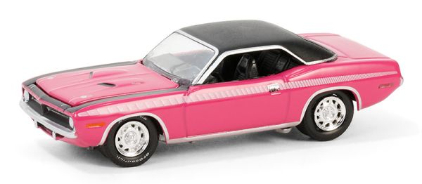 GREEN37310-D - PLYMOUTH Cuda 1970 Rosa aus der BARRETT JACKSON-Serie in Blisterverpackung - 1