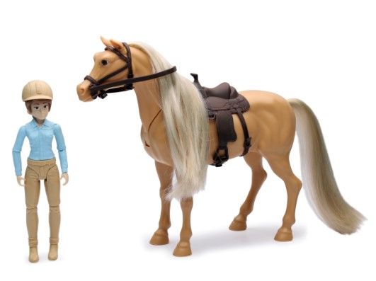 NEW37626M - Brown horse with sound effect and rider - 1