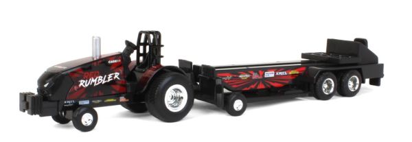 ERT37941-1 - White pulling tractor - CASE IH Magnum MIGHTY MAGNUM with trailer - 1