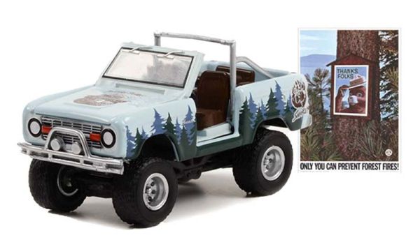 GREEN38020-C - 1967 FORD Bronco from the SMOKEY BEAR series in blister pack - 1