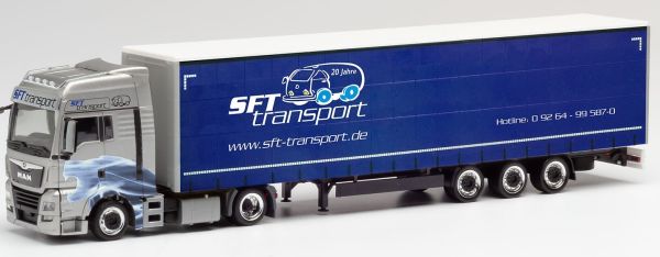 HER311816 - MAN TGX XXL 4x2 with curtainsider trailer 3 Axles SFT Transport - 1