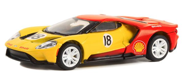 GREEN41125-E - 2019 FORD GT #18 from the SHELL OIL Special Edition series under blister - 1