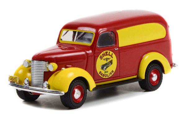 GREEN41140-A - CHEVROLET Panel Truck 1939 SHELL Petrol from the RUNNING ON EMPTY series in blister pack - 1