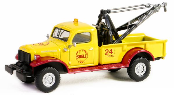 GREEN41155-A - DODGE Power Wagon Wrecker 1949 SHELL series tow truck in blister pack - 1