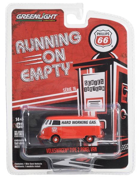 GREEN41160-F - VOLKSWAGEN Type 2 panel van - Phillips 66 from the series RUNNING ON EMPTY in blister pack - 1