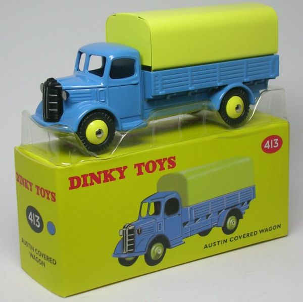 DIN413BLEU - AUSTIN Covered wagon blue and yellow – ATLAS Edition - 1