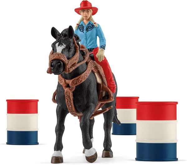 SHL42576 - Cow-girl and Racing Barrels - 1