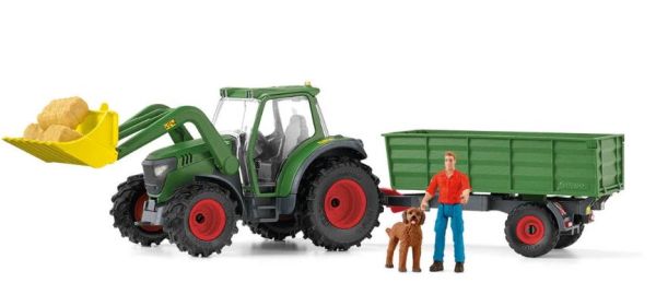 SHL42608 - Tractor with loader and trailer - 1