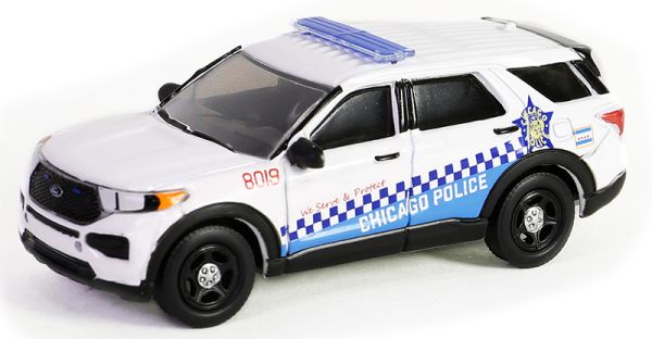 GREEN43030-D - FORD Police Interceptor utility 2019 Chicago Police from the HOT PURSUIT serie in blister pack - 1